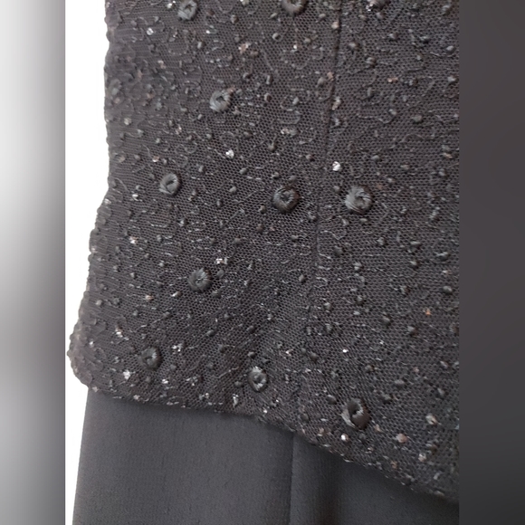 Vintage Poly USA, Made in USA, Layered Formal Dress Size M - Picture 6 of 11